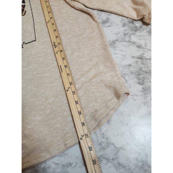 Cato Women's My Faith Leopard‎ Heart Long Sleeve Casual T-Shirt Top Size 18/20W - Picture 6 of 6